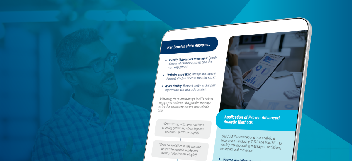 SIMCOM message testing for effective healthcare communication